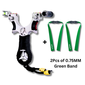 Dark Green Alloy Benz Slingshot with Laser for Outdoor Target Shooting MARKSMAN