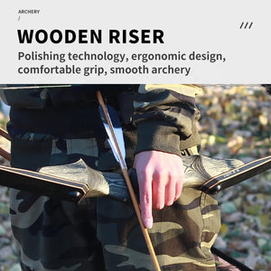 Antique White SPG 60" Wooden Recurve Bow – Takedown Archery Bow Package SPG