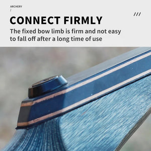 Dark Gray SPG 60" Wooden Recurve Bow – Takedown Archery Bow Package SPG