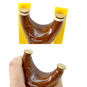 Saddle Brown New Desert Solid wood Slingshot Bionic Handle Flying Tiger Copper Head CNC Collection Competitive Slingshot INDIAN SLINGSHOT