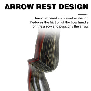 Dark Slate Gray SPG 62-Inch Wooden Takedown Recurve Bow Package SPG