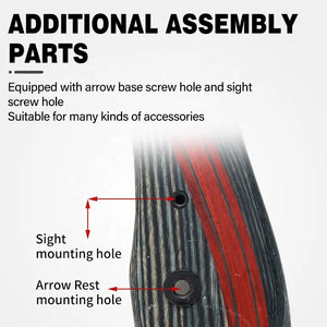 Dark Slate Gray SPG 62-Inch Wooden Takedown Recurve Bow Package SPG