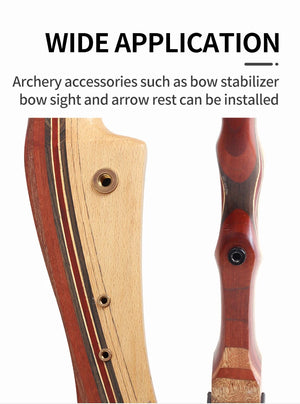 Tan SPG 68" Wooden Takedown Recurve Bow SPG