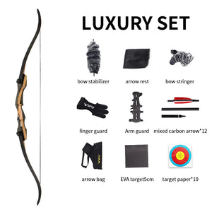 Gray SPG 62" Wooden Takedown Recurve Bow SPG