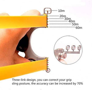 Goldenrod High Quality Infrared Laser Aiming Professional Slingshot Stainless Steel Wooden Catapult MARKSMAN