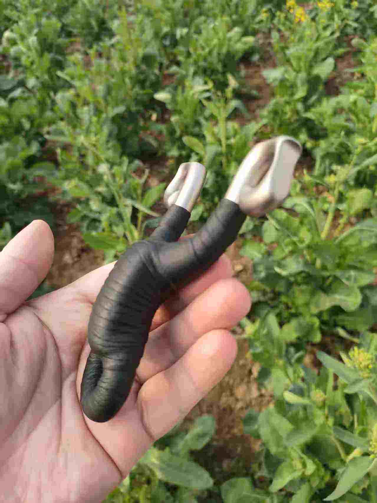 Dark Olive Green WrapCore Grip Stainless Steel Slingshot INDIAN SLINGSHOT