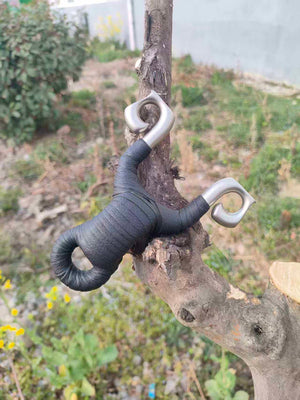 Rosy Brown WrapCore Grip Stainless Steel Slingshot INDIAN SLINGSHOT