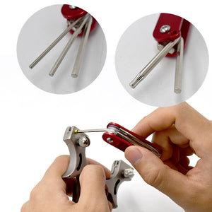 White Smoke Multifunctional Slingshot Adjustment Wrench – Compact Tool for Head Screw Maintenance (5cm) INDIAN SLINGSHOT