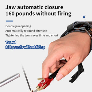 Antique White SPG Adjustable Compound Bow Wrist Release | Leather & Metal Design SPG