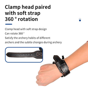 Dark Slate Gray SPG Adjustable Compound Bow Wrist Release | Leather & Metal Design SPG