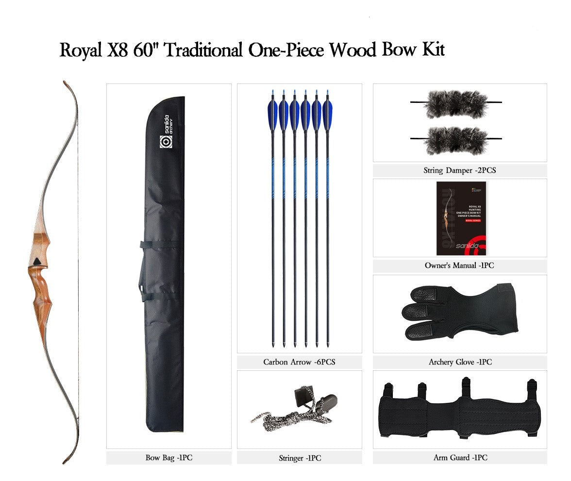 Beige Sanlida® Archery Royal X8 Shooting Bow Kit SANLIDA