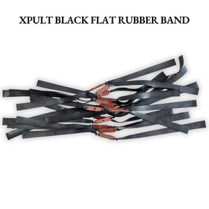 White Smoke XPULT Black Flat Rubber Band 1mm | 17cm, 20cm & 24cm XPULT