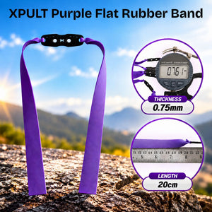 White Smoke XPULT Purple Flat Rubber Band 0.75mm × 20cm XPULT