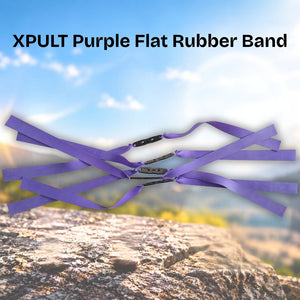 White Smoke XPULT Purple Flat Rubber Band 0.75mm × 20cm XPULT