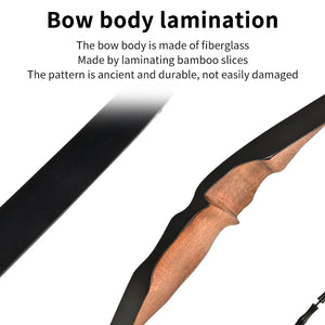 Black SPG Youth Traditional Wooden Recurve Bow – 10 LBS Beginner Archery Set SPG