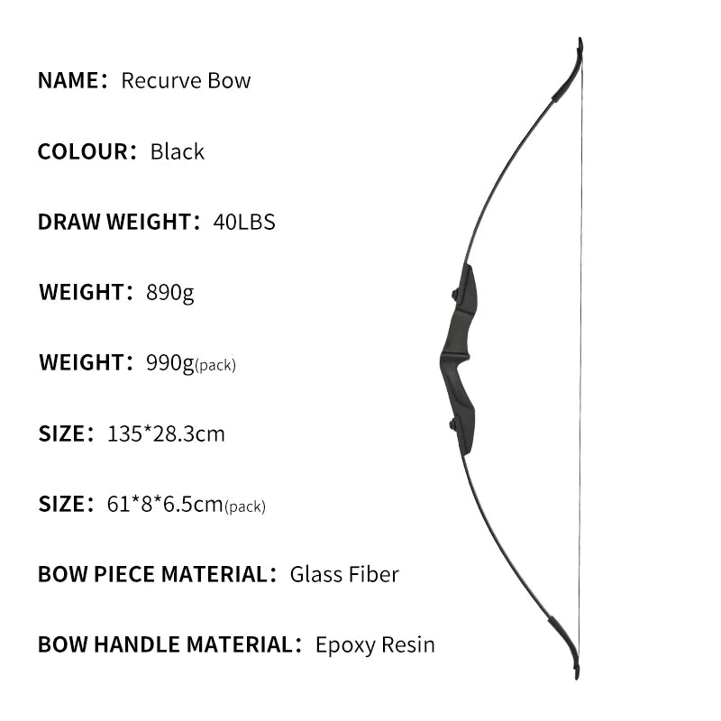 Lavender SPG ZR Recurve Bow 135cm | Beginner & Youth Fiberglass Archery Set SPG