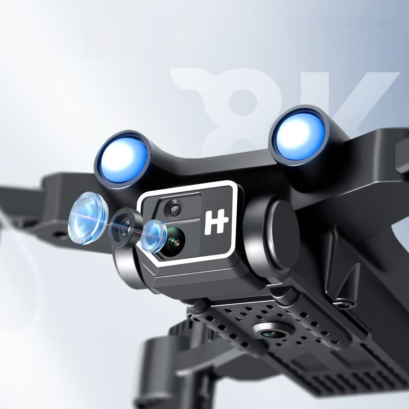 Dark Slate Gray S10 8K RC Drone With Camera, HD FPV Live Video, Gravity Control, Altitude Hold, Headless Mode, Waypoint Function, Foldable RC Quadcopter For Kids And Adults INDIAN SLINGSHOT