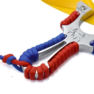 Light Gray Spider Durable Alloy Slingshot For Outdoor Target Shooting INDIAN SLINGSHOT