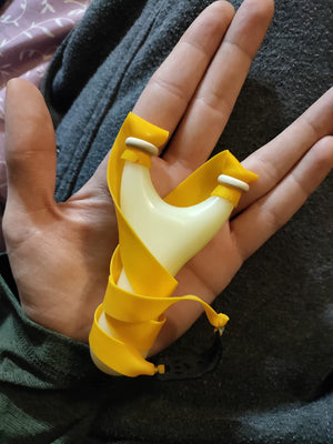 Dark Khaki Kids Slingshot Pure Resin Slingshot Compact And Easy To Carry SLINGSTER