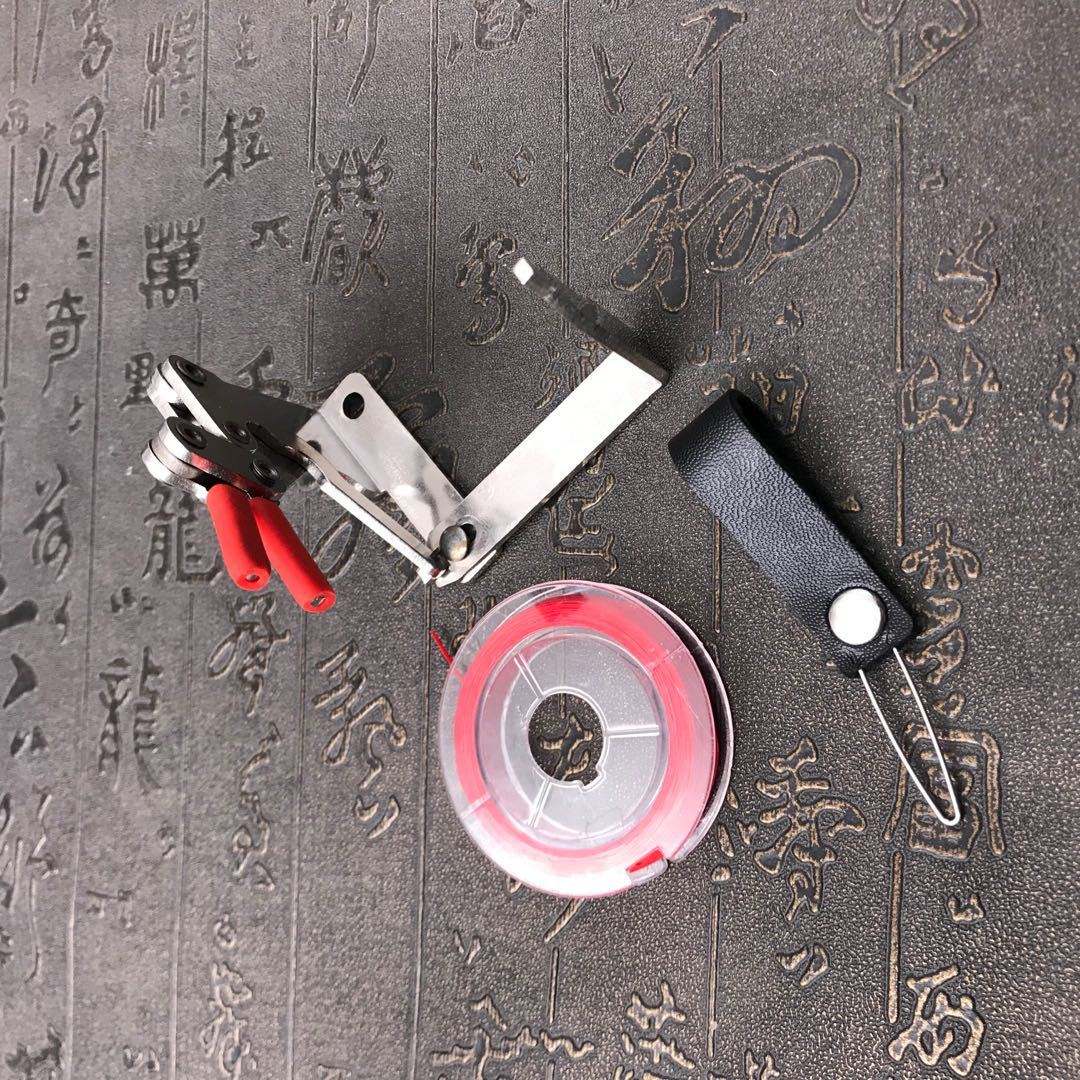 Dim Gray Folding Stainless Steel Assistant Slingshot Rubber Band Accessories Binding Tool INDIAN SLINGSHOT