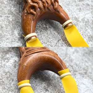 Light Gray High Quality Desert Iron Solid Wood Red Sandalwood Dragon Head Slingshot Catapult SLINGSTER