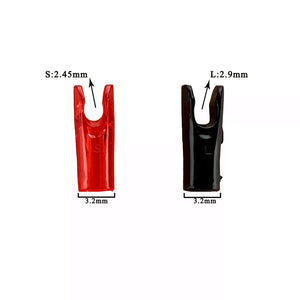White Smoke Pin Plastic Arrow Nocks for Carbon Arrows MARKSMAN