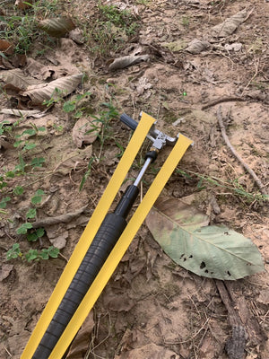 Dim Gray New Hydraulic Automatic Telescopic Slingshot Rifle Shotgun Fishing Outdoor Target Shooting MARKSMAN