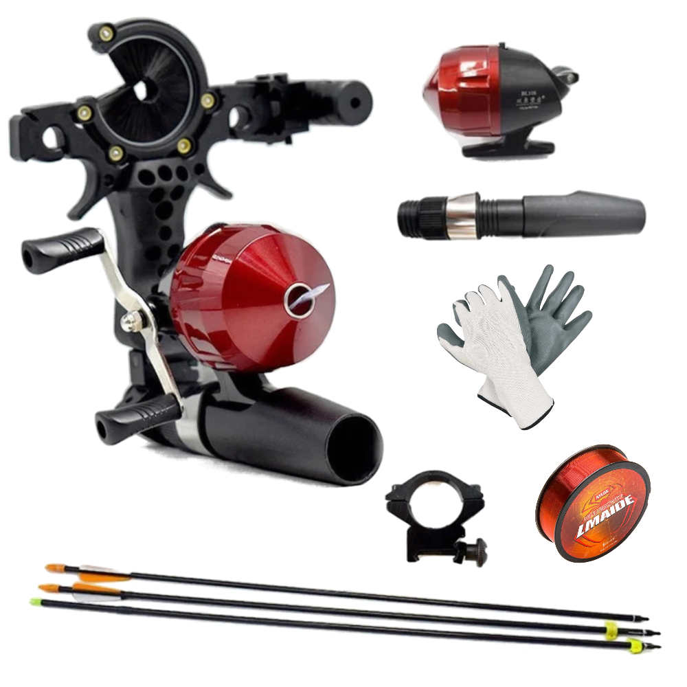 White Smoke New Multifunctional Fishing Archery Slingshot Combo Set Outdoor Target Shooting and Fishing MARKSMAN