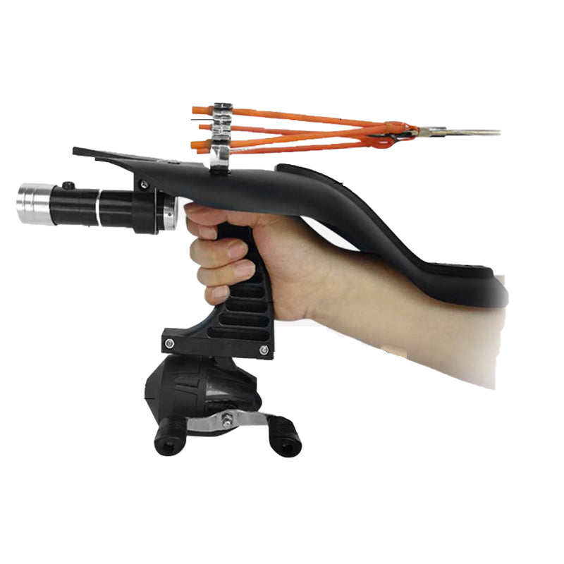 White Smoke Fish Shooting Integrated Slingshot Laser Catapult MARKSMAN