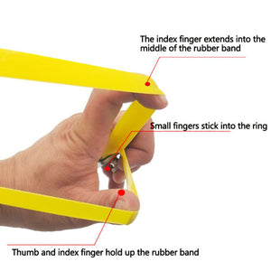 Dark Khaki Frameless Slingshot Flat Rubber Bands 48CM Length INDIAN SLINGSHOT