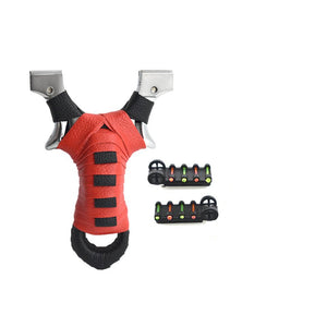 Maroon High Quality Alloy Slingshot Outdoor Target Shooting Portable Slingshot MARKSMAN