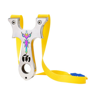 Light Gray Fire Sword T3 Stainless Steel Color High-Quality Slingshot with Rubber Band – Outdoor Equipment INDIAN SLINGSHOT