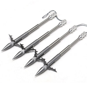 Light Gray Willow Leaf Shark Front Stability Steel Dart MARKSMAN