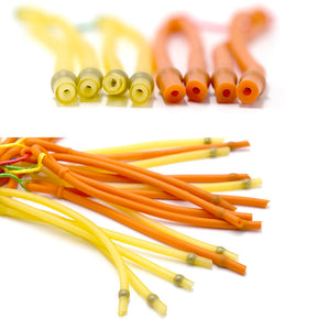 Goldenrod High Quality Powerful Slingshot Fish Rubber Band Yellow and Orange Outdoor Shooting Slingshot Accessory Tool INDIAN SLINGSHOT