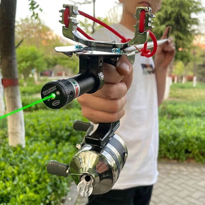 Dim Gray Best FS2 Precision Telescopic Slingshot Set MARKSMAN