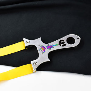 Black Fire Sword T3 Stainless Steel Color High-Quality Slingshot with Rubber Band – Outdoor Equipment INDIAN SLINGSHOT