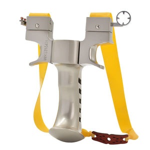 Dark Gray Iron Trunk – Powerful Zinc Alloy Bow Head and Aluminum Alloy Handle Slingshot for Outdoor Competition and Entertainment INDIAN SLINGSHOT