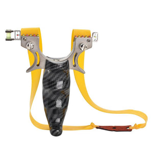 Goldenrod High Quality Stainless Steel Slingshot Bow Head & Carbon Fiber Handle INDIAN SLINGSHOT