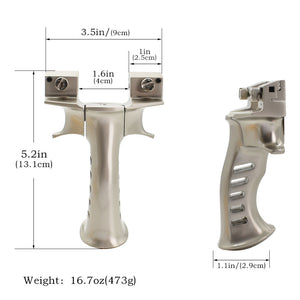 Rosy Brown Iron Trunk – Powerful Zinc Alloy Bow Head and Aluminum Alloy Handle Slingshot for Outdoor Competition and Entertainment INDIAN SLINGSHOT