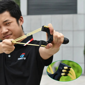 Gray Powerful Dual Purpose Black Resin Slingshot INDIAN SLINGSHOT