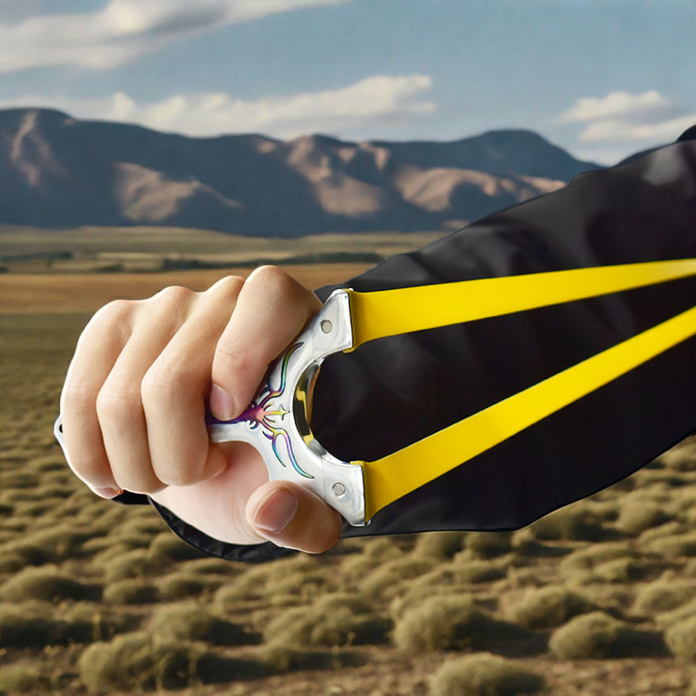 Dark Slate Gray Sword Horn ā Professional Powerful Stainless Steel Slingshot for Outdoor Shooting, Competition & Sports INDIAN SLINGSHOT