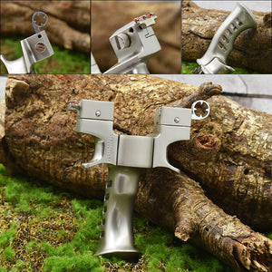 Dark Olive Green Iron Trunk – Powerful Zinc Alloy Bow Head and Aluminum Alloy Handle Slingshot for Outdoor Competition and Entertainment INDIAN SLINGSHOT