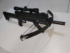 Dark Gray Junxing M4 80LBS  Repeating Crossbow with Arrow & Steel Ball Support for Outdoor Target Shooting and Fishing JUNXING