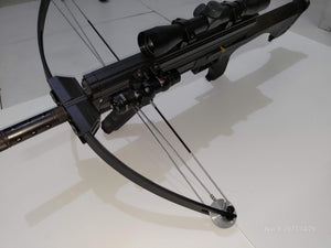 Dark Gray Junxing M4 80LBS  Repeating Crossbow with Arrow & Steel Ball Support for Outdoor Target Shooting and Fishing JUNXING