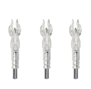 Light Gray Archery Shooting Led Lighted Nocks 6.2mm/0.246inch Automatic Knocks Tail for Compound Recurve Bows/Long Bow Arrow INDIAN SLINGSHOT