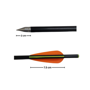 Chocolate Junxing M38-6 Crossbow Arrows Set of 5 Pieces JUNXING