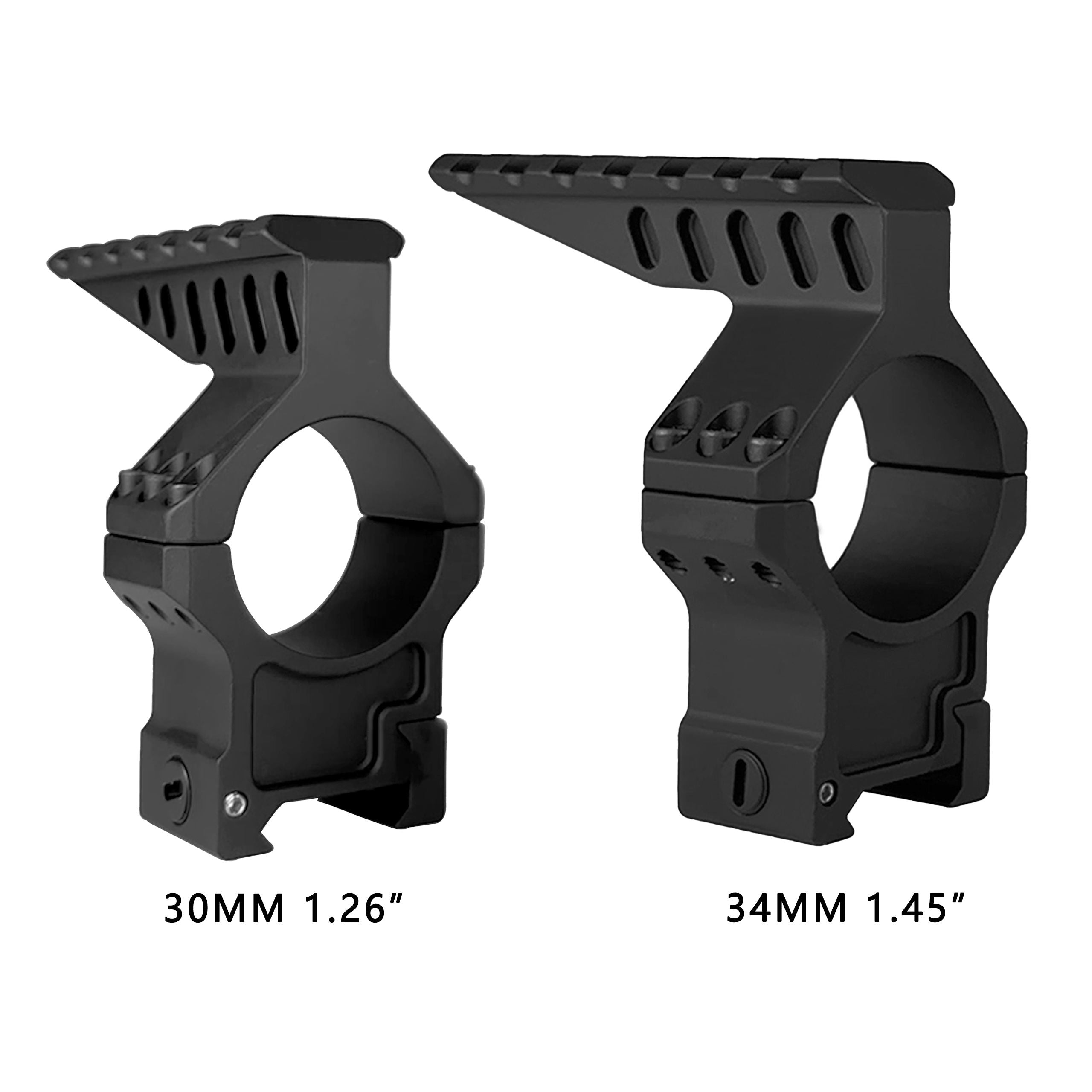 White Smoke TYPHON Aluminum Alloy Bubble Scope Rings with Top Module, Waterproof HD Mount for Outdoor Recreational Use INDIAN SLINGSHOT
