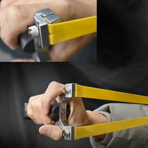 Dark Khaki Ultimate Magnetic Slingshot With Multiple Rubber Bands Usage Option SLINGSTER