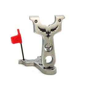 Dark Gray Eagle And Skull 304 Stainless Steel Slingshot MARKSMAN