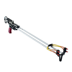 Light Gray Falcon PRO Double Gear Lock Slingshot Rifle Rod For Fishing And Target Practice MARKSMAN